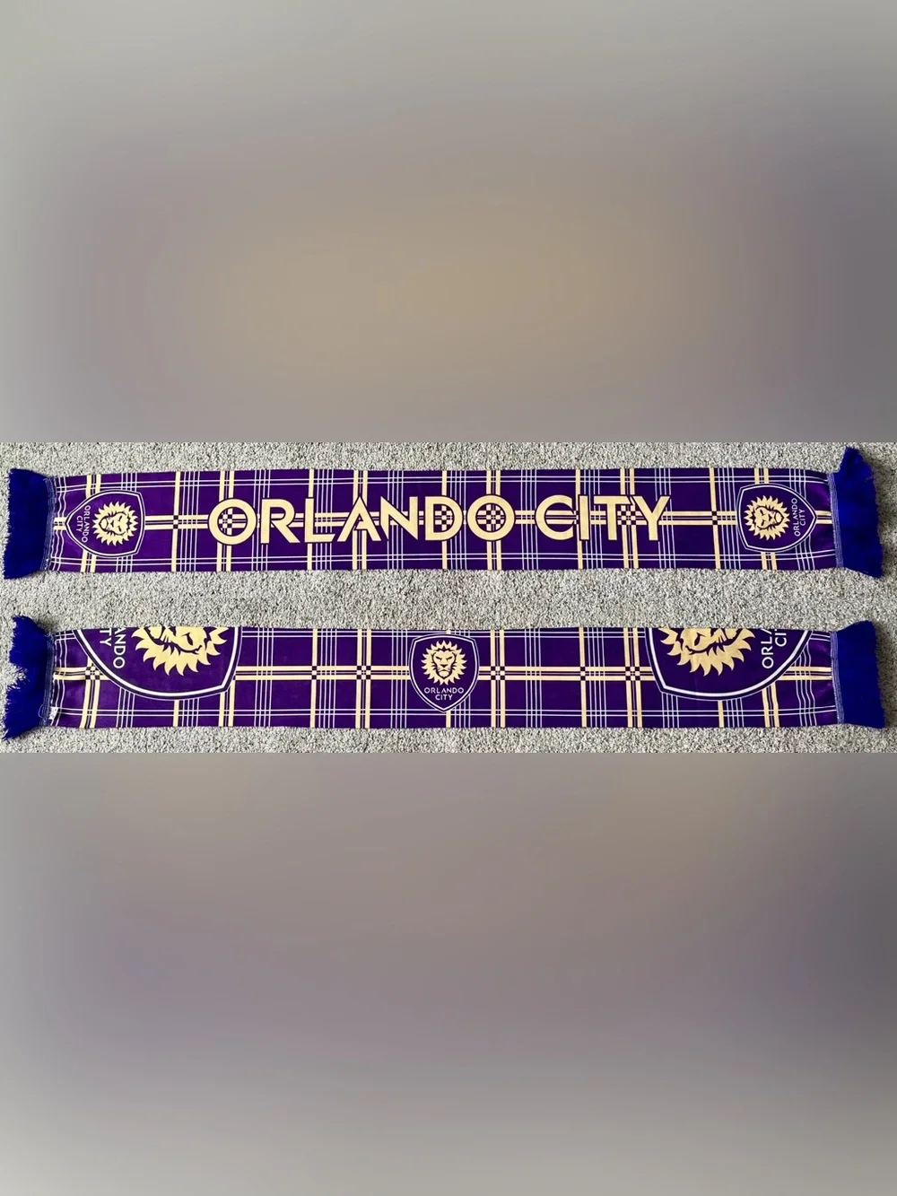 Orlando City SC Tartan Plaid Soccer Scarf